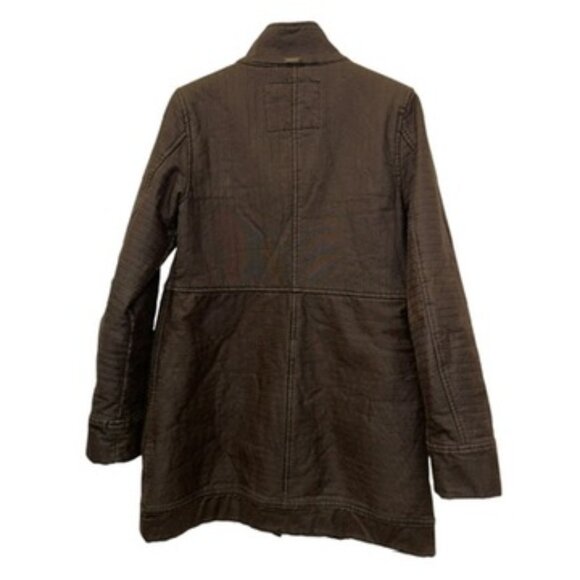 prana grayish brownish heavy cotton field jacket coat XS - Picture 2 of 6